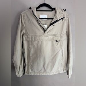 Aeropostale Cream Windbreaker Lightweight Anorak